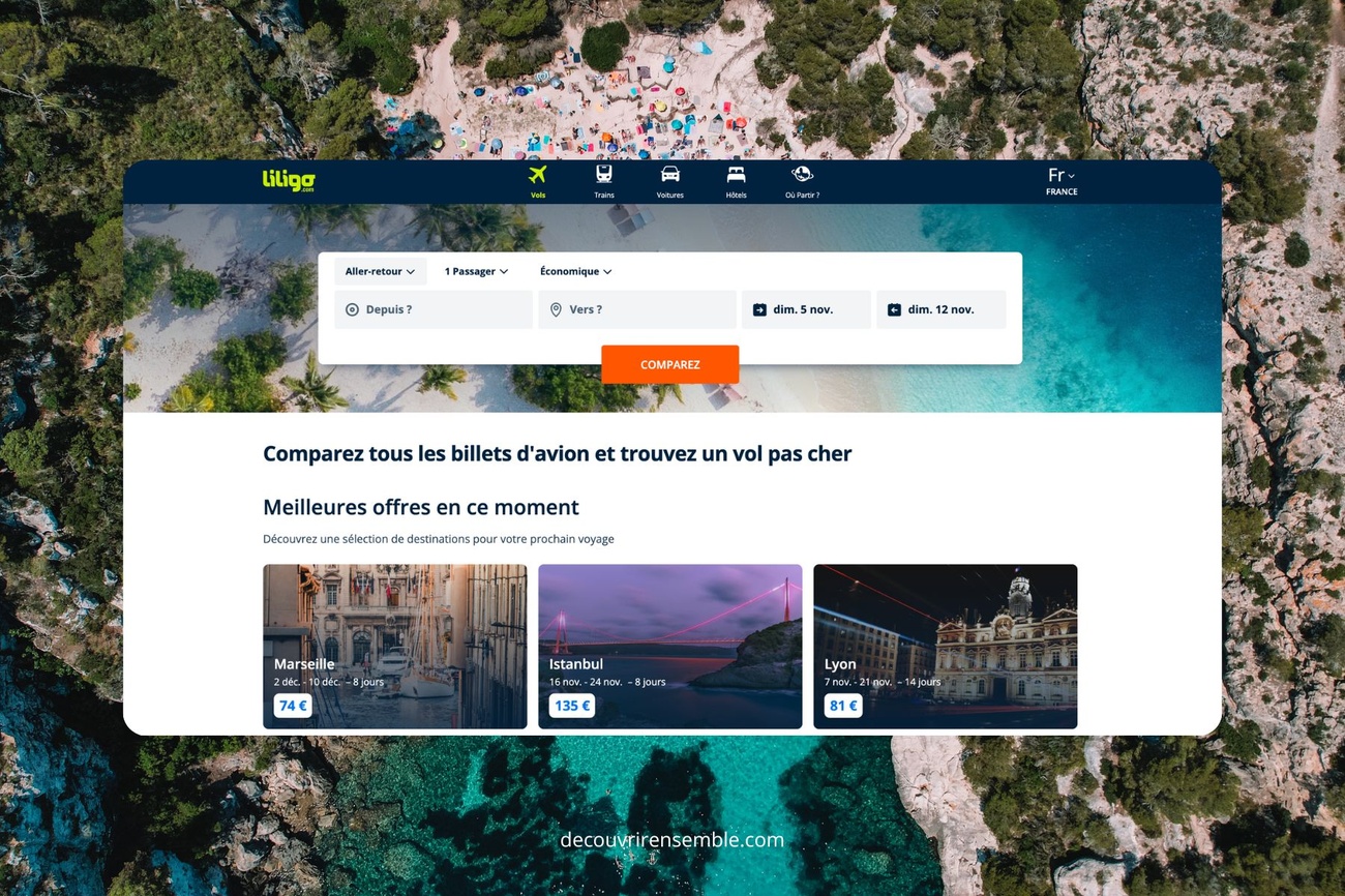 Liligo – Le plus complet pour comparer tous les transports